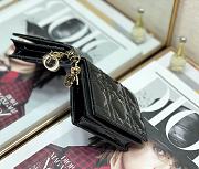 Dior Rattan Plaid Small Wallet Black – 2257A - 11x9cm - 3