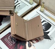 Dior Rattan Plaid Small Wallet Beige – 2257A - 11x9cm - 2