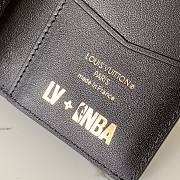 Louis Vuitton NBA Men's Card Holder Cowhide Trim Black - M80615 - 8x11x1 cm - 2