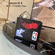 Louis Vuitton NBA Men's Card Holder Cowhide Trim Black - M80624 - 11.5 x 9 x 1.5 cm - 1
