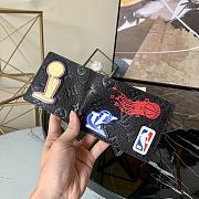 Louis Vuitton NBA Men's Card Holder Cowhide Trim Black - M80624 - 11.5 x 9 x 1.5 cm - 4
