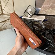 Louis Vuitton NBA New Men's Zipper Wallet embossed Monogram Orange - M80548 - 10 x 20 x 2 cm - 6