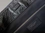 YSL Niki Shopping Bag Wrinkled Oil Wax Cowhide Black – 33x27x11.5cm - 4