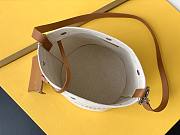 YSL Brown Linen Bucket Shopping Bag – 669299 - 20cmx30cmx28.5 cm - 6