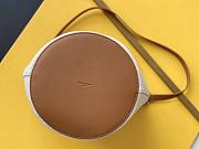YSL Brown Linen Bucket Shopping Bag – 669299 - 20cmx30cmx28.5 cm - 5