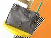 YSL Niki Shopping Bag Cowhide Elephant Grey – 577999 - 33x27x11.5 cm - 1
