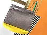YSL Niki Shopping Bag Cowhide Dove Grey – 577999 - 33x27x11.5 cm - 6