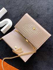 YSL Kate Clutch Chain Bag Crocodile Beige – 354119 - 24x14.5x5.5 cm - 5