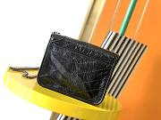 YSL Niki Wallet Chain Bag Wrinkle Leather Black – 583103 – 19x15x6 cm - 3