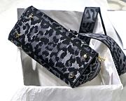 Lady Dior Embroidery Leopard Print Blue - M8002 - 24x20x11 cm - 6