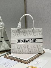 Dior Small Book Tote Shopping White - 1287 - 36×28 cm - 1