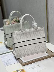 Dior Small Book Tote Shopping White - 1287 - 36×28 cm - 4