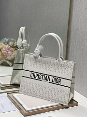 Dior Small Book Tote Shopping White - 1287 - 36×28 cm - 5