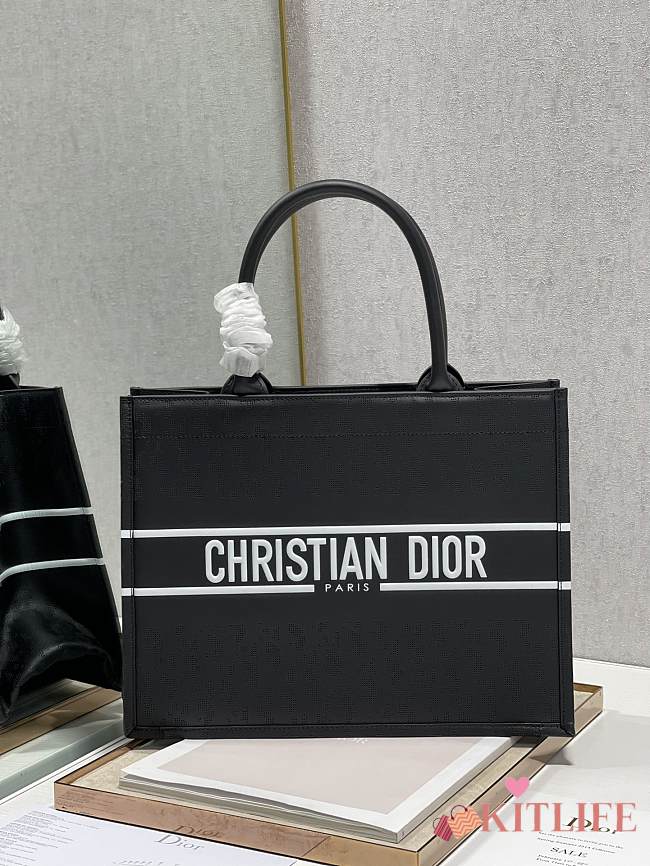 Dior Small Book Tote Shopping Black - 1287 – 36×28 cm - 1