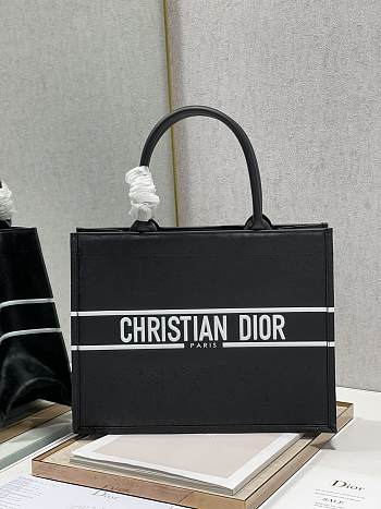 Dior Small Book Tote Shopping Black - 1287 – 36×28 cm