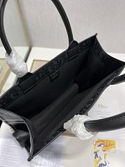 Dior Small Book Tote Shopping Black - 1287 – 36×28 cm - 6
