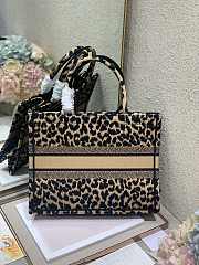 Dior Small Book Tote Gold Leopard Print - 1286 – 36×28 cm - 4