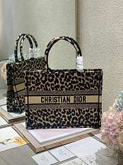 Dior Small Book Tote Gold Leopard Print - 1286 – 36×28 cm - 6