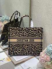 Dior Book Tote Gold Leopard Print - 1286 – 41x32 cm - 1