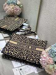 Dior Book Tote Gold Leopard Print - 1286 – 41x32 cm - 6