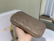 Dior Phone Holder Bag Brown - S0872O - 18 x 10.5 x 2.5 cm - 5