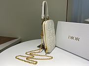 Dior Phone Holder Bag White - S0872O - 18 x 10.5 x 2.5 cm - 4