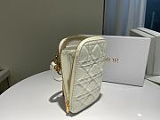Dior Phone Holder Bag White - S0872O - 18 x 10.5 x 2.5 cm - 5