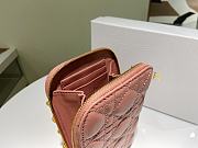 Dior Phone Holder Bag Pink - S0872O - 18 x 10.5 x 2.5 cm - 6