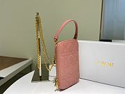 Dior Phone Holder Bag Pink - S0872O - 18 x 10.5 x 2.5 cm - 5