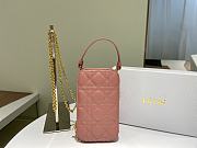 Dior Phone Holder Bag Pink - S0872O - 18 x 10.5 x 2.5 cm - 3