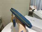 Dior Phone Holder Bag Blue - S0872O - 18 x 10.5 x 2.5 cm - 6