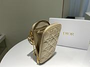 Dior Phone Holder Bag Yellow - S0872O - 18 x 10.5 x 2.5 cm - 6