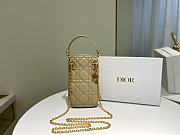 Dior Phone Holder Bag Yellow - S0872O - 18 x 10.5 x 2.5 cm - 4