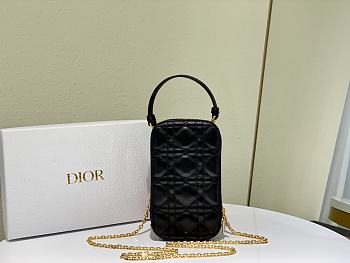 Dior Phone Holder Bag Black - S0872O - 18 x 10.5 x 2.5 cm