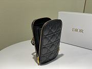 Dior Phone Holder Bag Black - S0872O - 18 x 10.5 x 2.5 cm - 2