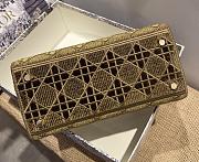 Dior Lady D-Lite five-pattern embroidery Brown - 24 x 20 x 11 cm - 3