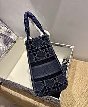 Dior Lady D-Lite five-pattern embroidery Blue - 24 x 20 x 11 cm - 5