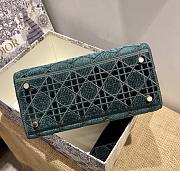 Dior Lady D-Lite five-pattern embroidery Green - 24 x 20 x 11 cm - 6