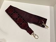 Dior Lady D-Lite five-pattern embroidery Red - 24 x 20 x 11 cm - 6
