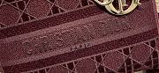 Dior Lady D-Lite five-pattern embroidery Red - 24 x 20 x 11 cm - 3
