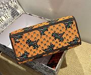 Dior Lady D-Lite Embroidery Orange - M0565O - 24 x 20 x 11 cm - 6