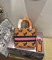 Dior Lady D-Lite Embroidery Orange - M0565O - 24 x 20 x 11 cm - 3