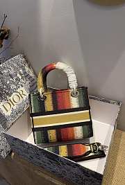 Dior Lady D-Lite Multicolor Embroidery - M0565O - 24 x 20 x 11 cm - 2