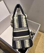 Dior Lady Stripe Series Pink Deep Blue - 24 x 20 x 11 cm - 6