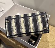 Dior Lady Stripe Series Pink Deep Blue - 24 x 20 x 11 cm - 3