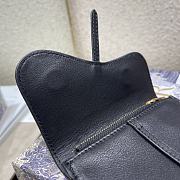 Dior Saddle Multifunctional Phone Bag/Coin Purse Black  - 5038# - 18.5x12x7.5cm/ 12x7.5cm - 6