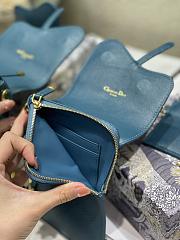 Dior Saddle Multifunctional Phone Bag/Coin Purse Prussian Blue  - 5038# - 18.5x12x7.5cm/ 12x7.5cm - 4