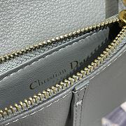Dior Saddle Multifunctional Phone Bag/Coin Purse Grey - 5038# - 18.5x12x7.5cm/ 12x7.5cm - 6