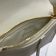 Dior Saddle Multifunctional Phone Bag/Coin Purse White - 5038# - 18.5x12x7.5cm/ 12x7.5cm - 6
