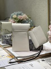 Dior Saddle Multifunctional Phone Bag/Coin Purse White - 5038# - 18.5x12x7.5cm/ 12x7.5cm - 3